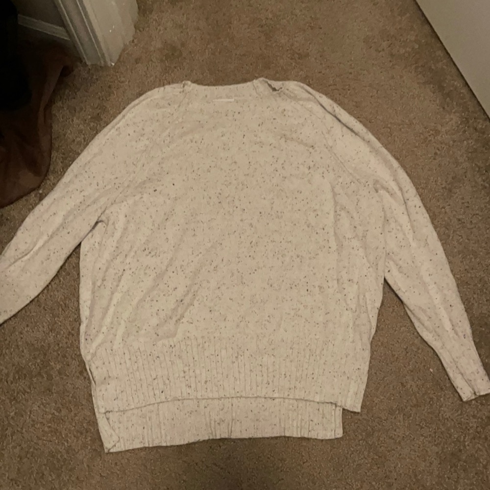 Black and White Speckle Sweater